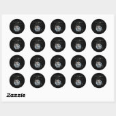 Autocollant rond Mundus Sine Caesaribus (Feuille)
