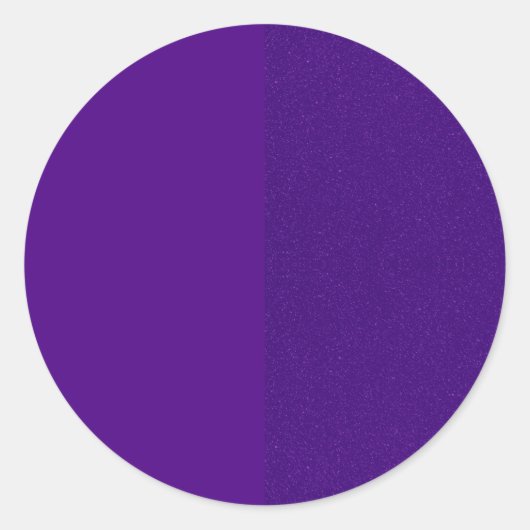 Autocollant rond personnalisé – Violet foncé uni e (Devant)