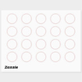 AUTOCOLLANT Rond PLAIN avec BORDURE - Étiquettes d (Feuille)