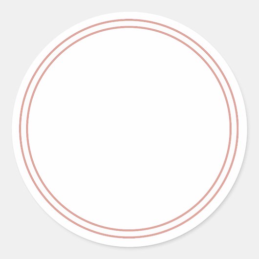AUTOCOLLANT Rond PLAIN avec BORDURE - Étiquettes d (Devant)