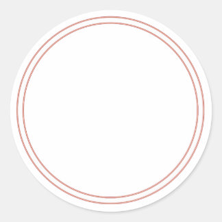 AUTOCOLLANT Rond PLAIN avec BORDURE - Étiquettes d
