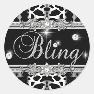Autocollant rond pour Lisa Bling Petit
