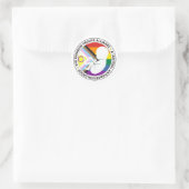 Autocollant rond Rainbow ProLife Alliance (Sac)