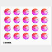 autocollant rond scintillant (Feuille)