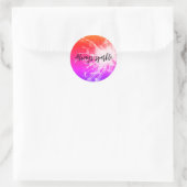 autocollant rond scintillant (Sac)