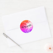 autocollant rond scintillant (Enveloppe)