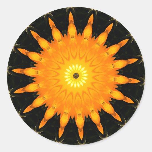 Autocollant rond soleil (Devant)