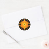 Autocollant rond soleil (Enveloppe)