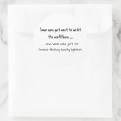 Autocollant rond Some Men (Sac)