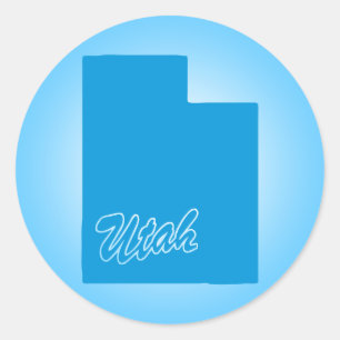 Autocollant rond standard Utah
