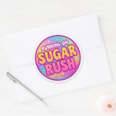 Autocollant rond Sugar Rush (Enveloppe)