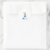 Autocollant rond Tilly Bunny (Sac)
