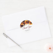 Autocollant Rond Tomber Amoureux (Enveloppe)