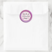 Autocollant rond Trust Bible Verse Proverbs 3:5 (Sac)