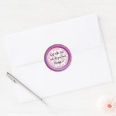 Autocollant rond Trust Bible Verse Proverbs 3:5 (Enveloppe)