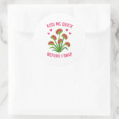 Autocollant Rond Vénus Flytrap Kiss Me Quick (Sac)