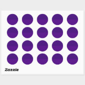 Autocollant Rond Violet – Dessus Texturé, Fond Uni (Feuille)