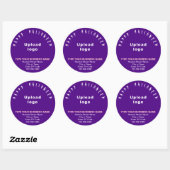 Autocollant rond violet Halloween d'affaires (Feuille)