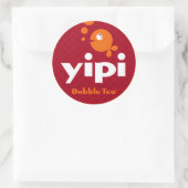 Autocollant rond Yipi 3'' (Sac)