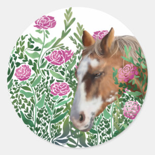 Autocollant Rose Appaloosa Horse