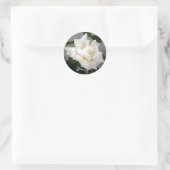 Autocollant rose blanche (Sac)