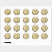 Autocollant rose blanche (Feuille)