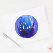 Autocollant Rose bleu papa (Enveloppe)