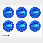 Autocollant Rose bleu - personnalisable (Feuille)