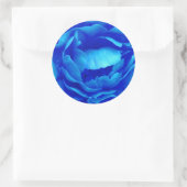 Autocollant Rose bleu - personnalisable (Sac)