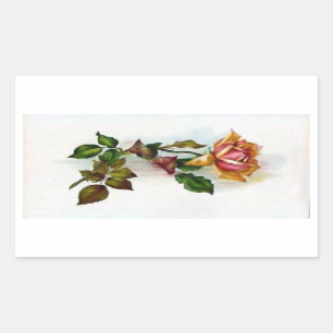 Autocollant rose de cru