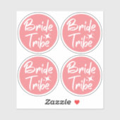 Autocollant Rose de la tribu Mariée (Feuille)