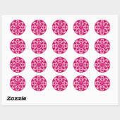Autocollant Rose Flocon de Neige Sweet 16 (Feuille)