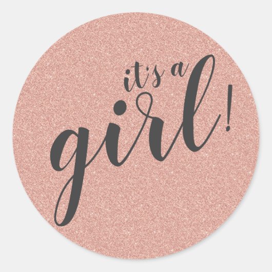 Autocollant rose Gold Faux Parties scintillant Bab (Devant)