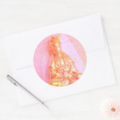 Autocollant rose-Gold Kwan Yin (Enveloppe)