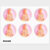 Autocollant rose-Gold Kwan Yin (Feuille)