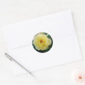Autocollant rose jaune (Enveloppe)