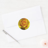 Autocollant Rose Jaune (Enveloppe)
