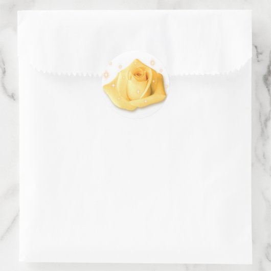 autocollant rose jaune (Sac)