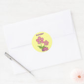 Autocollant rose Ladybug (Enveloppe)