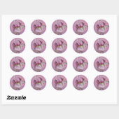 Autocollant rose lavande (Feuille)