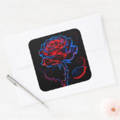 Autocollant Rose Néon (Enveloppe)