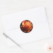 Autocollant rose orange (Enveloppe)