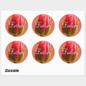 Autocollant rose Père (Feuille)