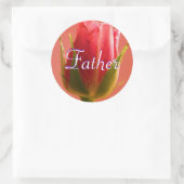 Autocollant rose Père (Sac)