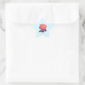 Autocollant rose rose avec amour (Sac)