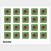 Autocollant Rose Rouge (Feuille)