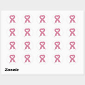 Autocollant rose-ruban-coeur-3D (Feuille)
