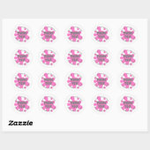 Autocollant rose Slime Party Faveur (Feuille)