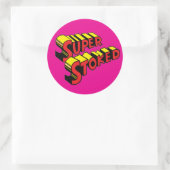 Autocollant rose superposé (Sac)