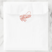 Autocollant rouge au homard (Sac)